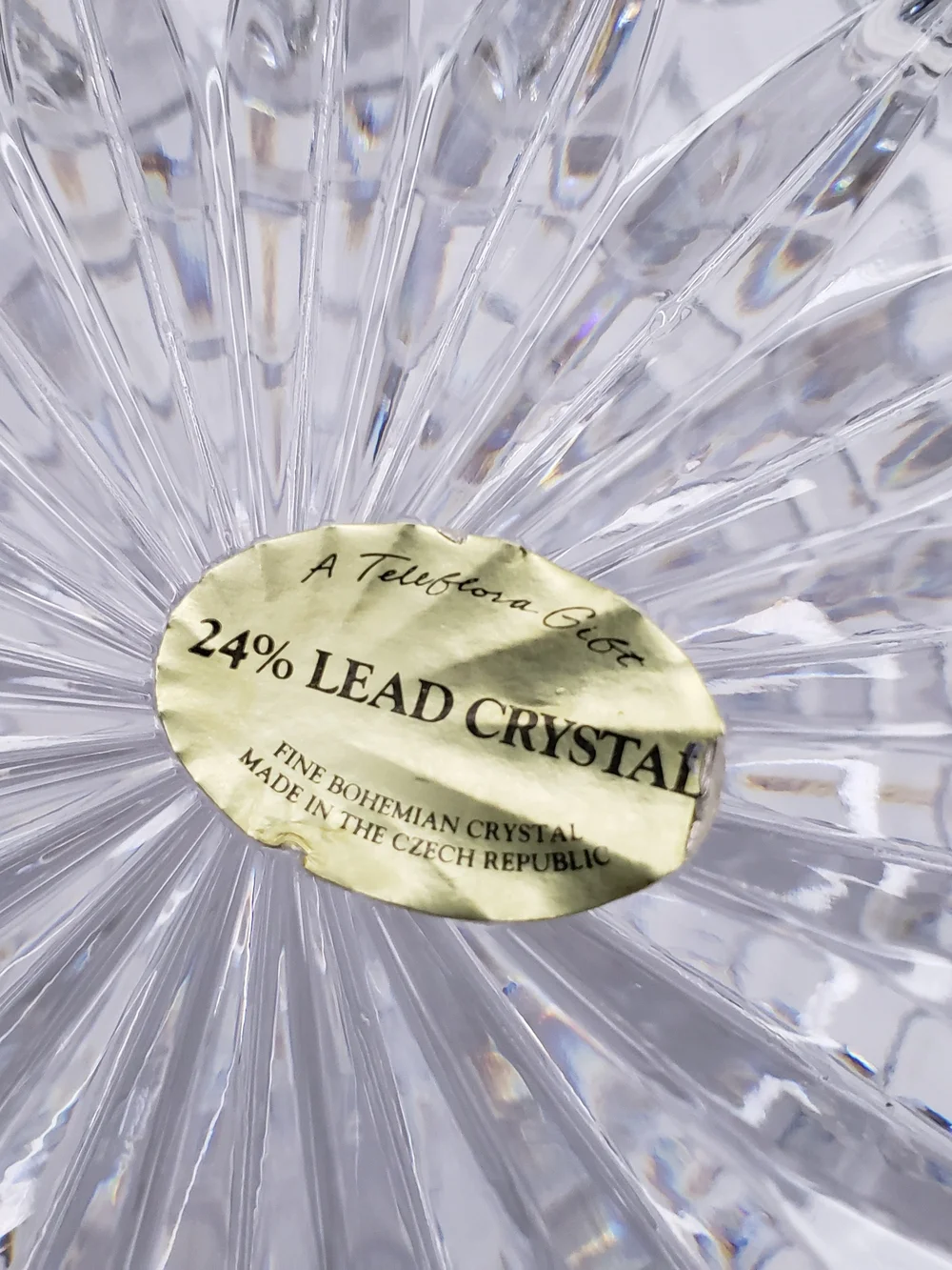 24 Percent Bohemian Lead Crystal Czech Republic Small Ice Bucket